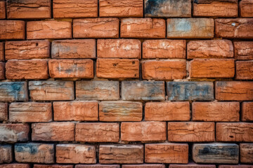 Obraz premium photo of red brick background wallpaper Generated AI