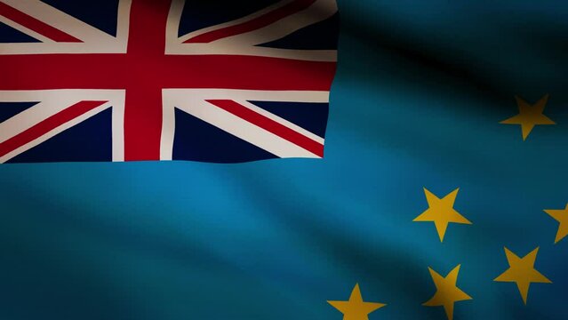 Tuvalu waving flag