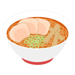 中華そばのイラスト