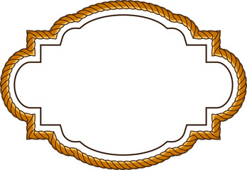 frame with rope pattern border