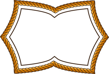 frame with rope pattern border
