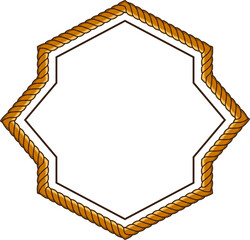 frame with rope pattern border