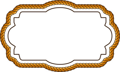 frame with rope pattern border