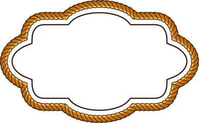 frame with rope pattern border