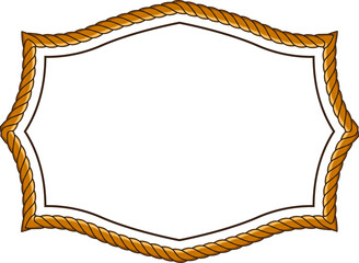 frame with rope pattern border