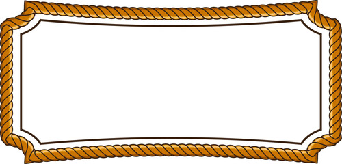 frame with rope pattern border