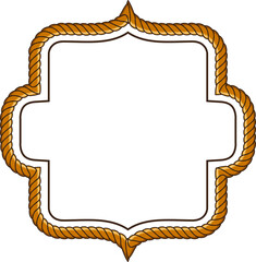 frame with rope pattern border