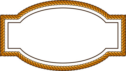 frame with rope pattern border