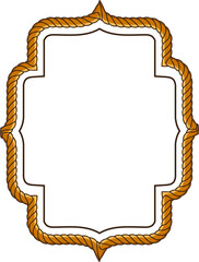 frame with rope pattern border