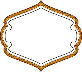 frame with rope pattern border