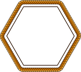 frame with rope pattern border
