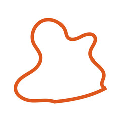 Orange Abstracts Shape Vectors