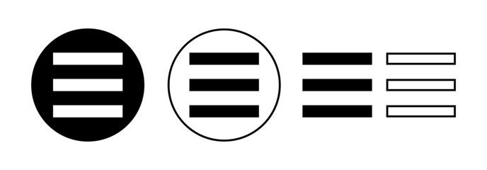 Menu Icon vector for web and mobile app. web menu sign and symbol. hamburger menu symbol