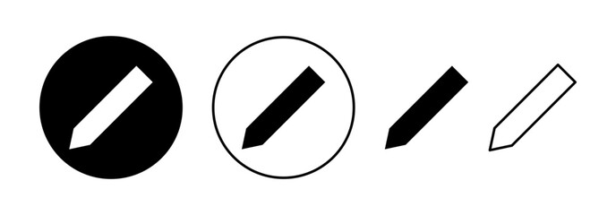 Pencil icon vector for web and mobile app. pen sign and symbol. edit icon vector