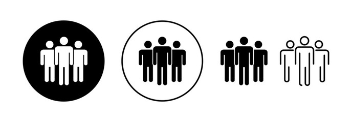 People icon vector for web and mobile app. person sign and symbol. User Icon vector