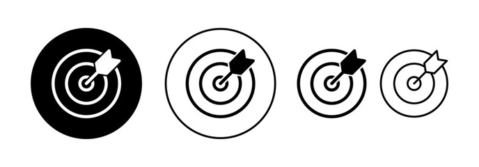 Target icon vector for web and mobile app. goal icon vector. target marketing sign and symbol