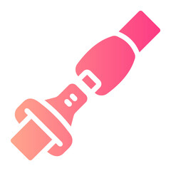 safety belt Gradient icon