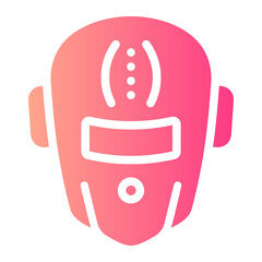 welding mask Gradient icon
