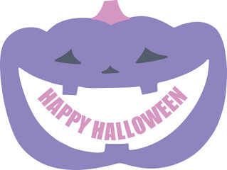 ハロウィンのフレームセット　紫