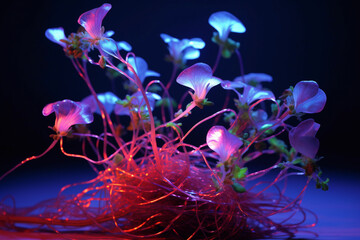 Flowers Growing Out from Wires, Generative AI