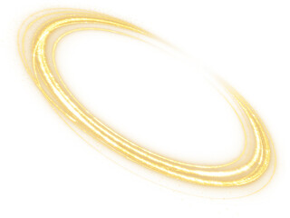Glimmering Gold Glitter Circle Motion Effect