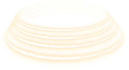 Obraz premium Golden Light Circle Abstract Composition