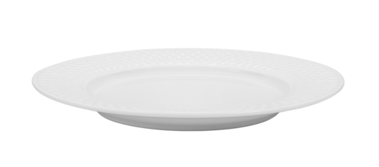 Empty plate on transparent png