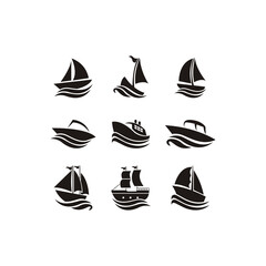 logo, vector, logo design. modern, icon, symbol, abstract, ship