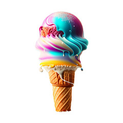 Fototapeta na wymiar ice cream isolate on white background