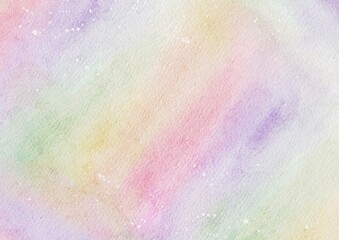 Colorful watercolor background texture, Beautiful red green yellow purple watercolor paper textured for design templates invitation card