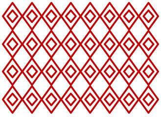 Vector ready-made background. Red stripes. Beautiful pattern. For decorative argyle plaid fabric.