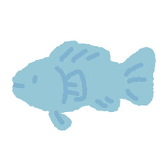 fish doodle cartoon