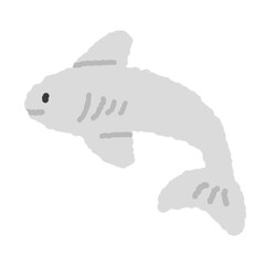 shark doodle cartoon