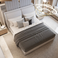 3D Render Modern Interior Design 