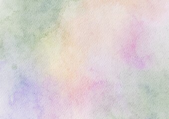 Abstract colorful painted watercolor paper background texture  pastel watercolor design with digital painted for template