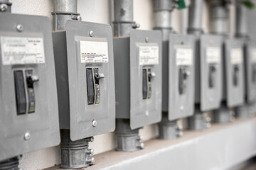 Fuse box group with on off switch, in departments, CFE.
