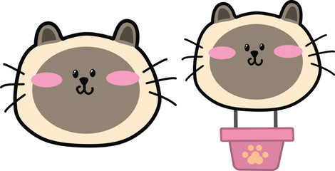 샴고양이_열기구