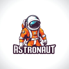 Astronaut Mascot Logo Design Astronaut Vector