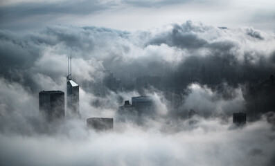 Fototapeta na wymiar cloud sed in the city