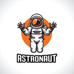 Astronaut Mascot Logo Design Astronaut Vector