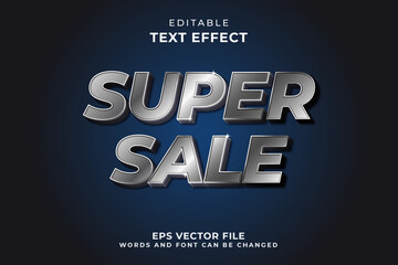 3d super sale text effect
