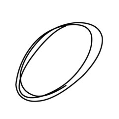 Hand drawn circle line sketch. Vector circular doodle round circle for note message sign design element