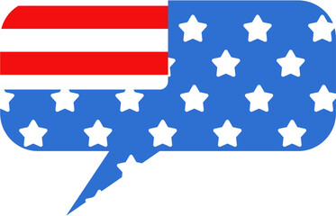 Obraz premium Independence Day USA text box