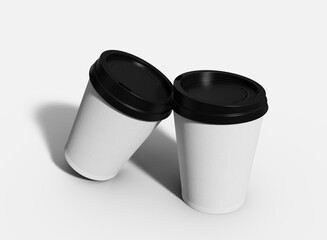 Take away cooffee mug mockup