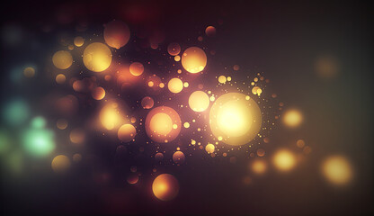 Radiant Realms: Bokeh Blur with Light Flare Effects