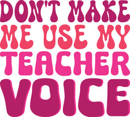 Teacher retro svg bundle