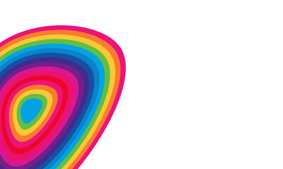 abstract background with rainbow on white. Vector Ultra HD 4K