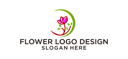 flower logo design
