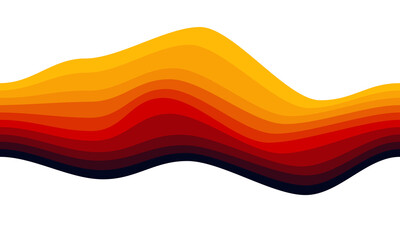 distorted gradation wavy shapes background. Vector Ultra HD 4K