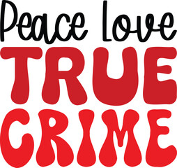 true crime retro svg bundle